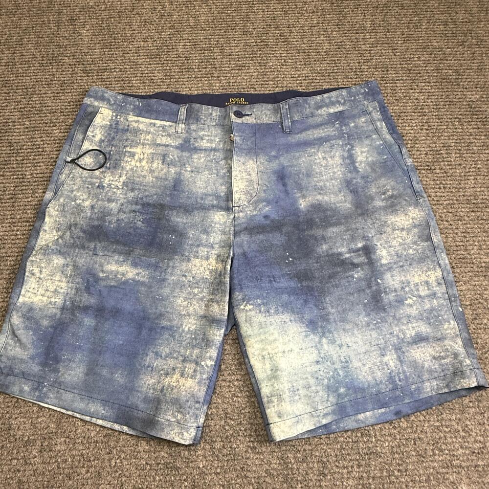 Polo Ralph Lauren Shorts Mens 38 Blue Hybrid Board Short Beach Stretch 9 Inseam